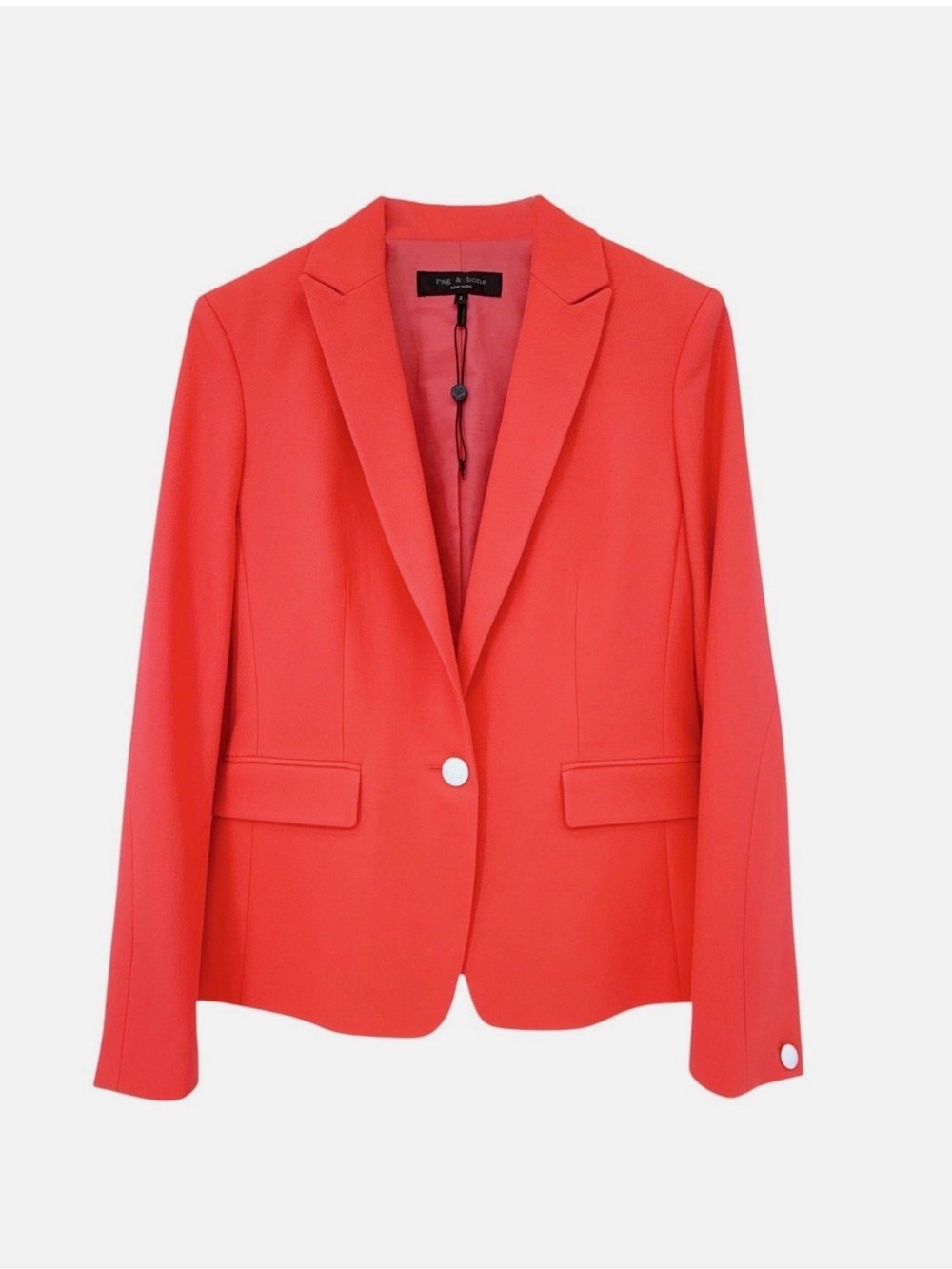 Rag & Bone New York Vibrant Pink Single-Button Women's Blazer